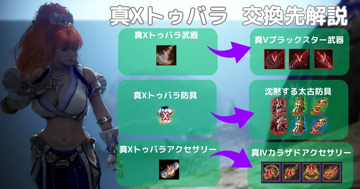 【黒い砂漠】真Ⅹトゥバラは何と交換できる?作り方と費用も徹底解説!